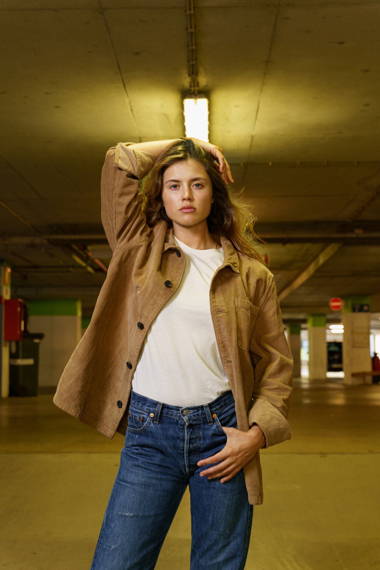 CORDUROY JACKET BEGE