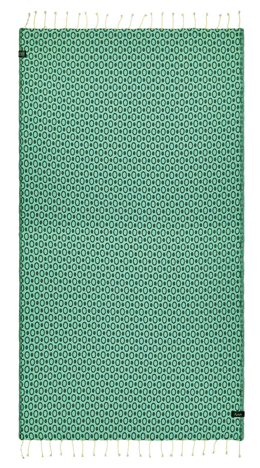 Pulse Green Beach Towel
