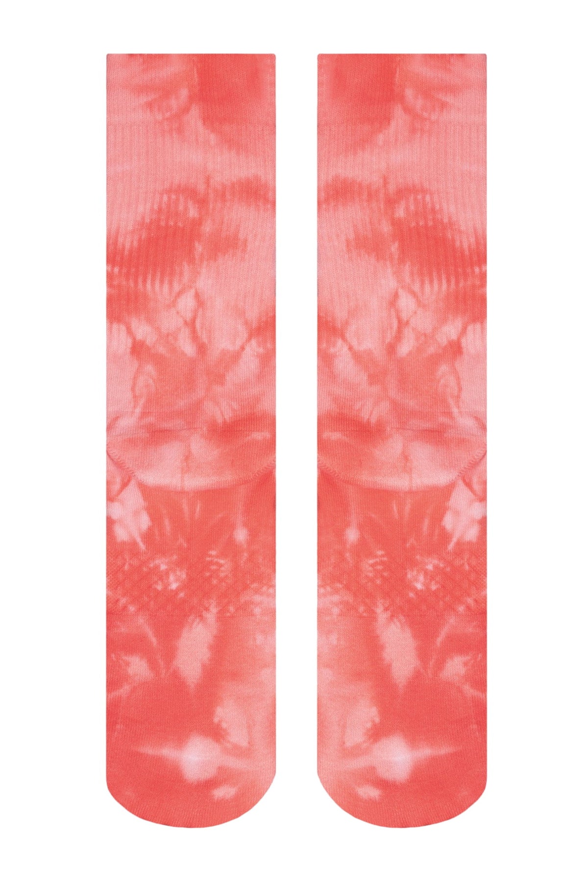 Futah Tie-Dye-Socken Coral – Rückansicht flach