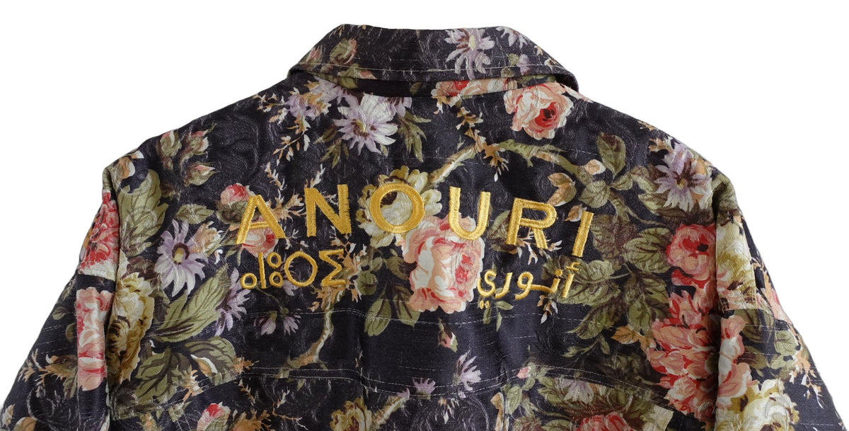 Black Floral Jacket - Anouri