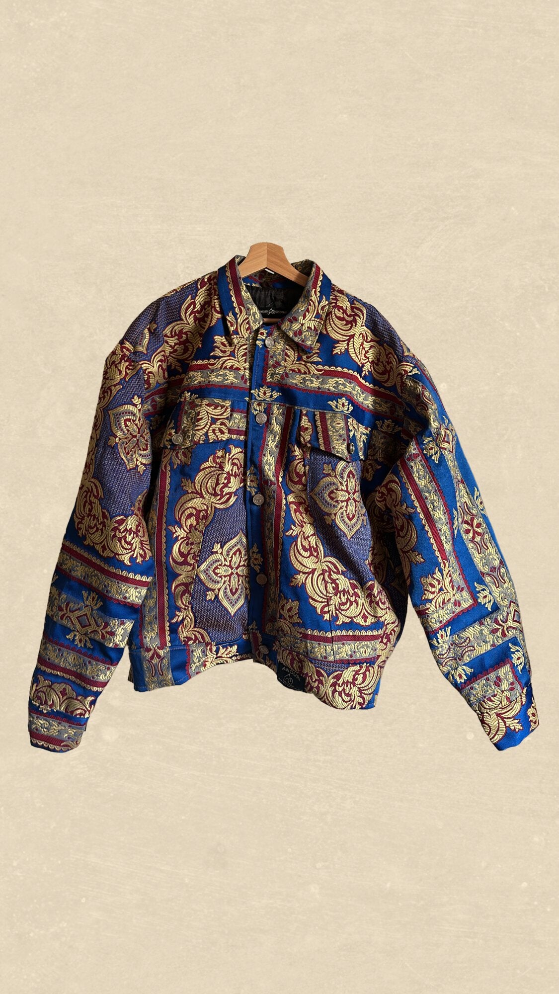 Blue Jacket with Red & Yellow Details - Anouri