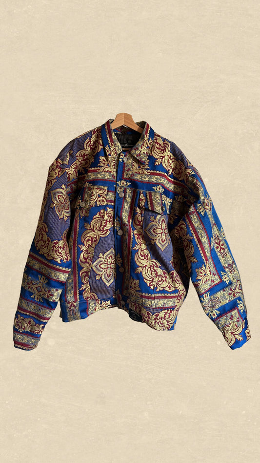 Blue Jacket with Red & Yellow Details - Anouri