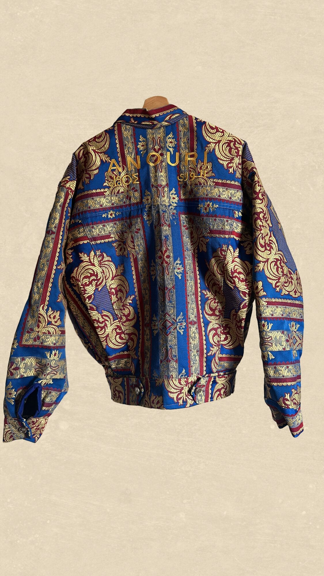 Blue Jacket with Red & Yellow Details - Anouri