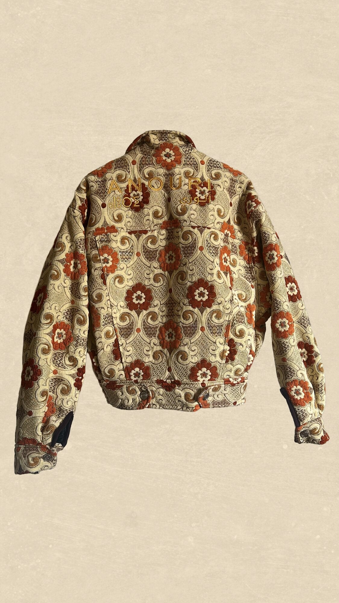 Orange Flowerpower Jacket - Anouri