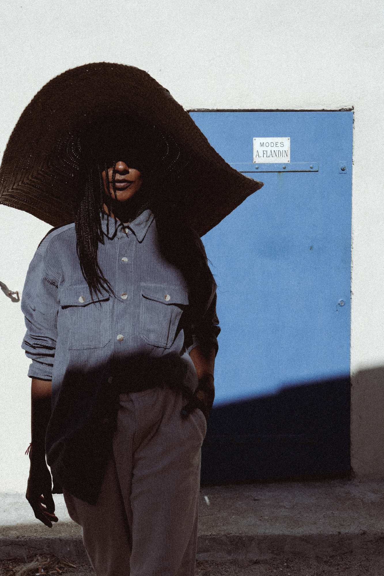dusk corduroy overshirt in light blue