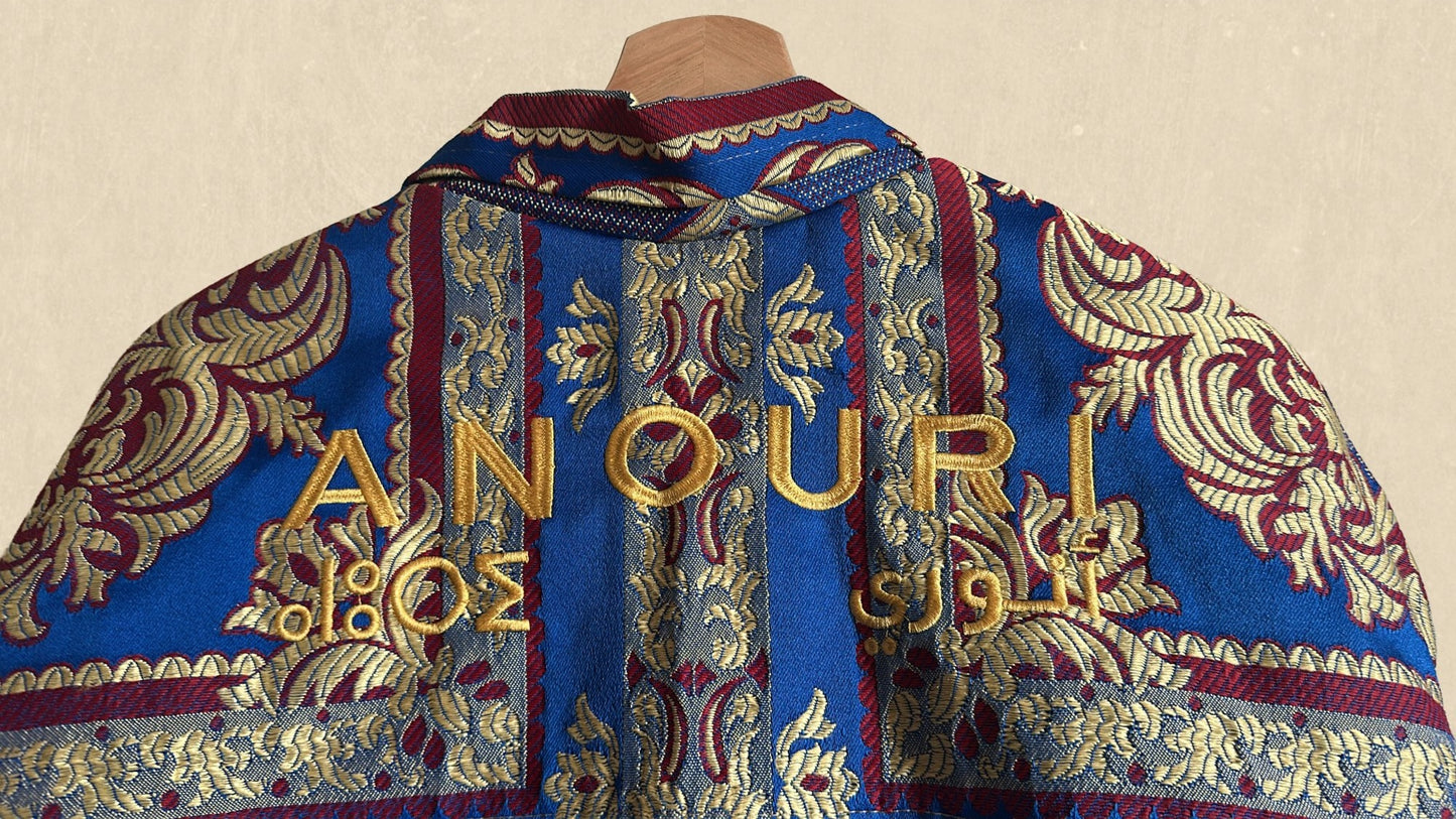 Blue Jacket with Red & Yellow Details - Anouri