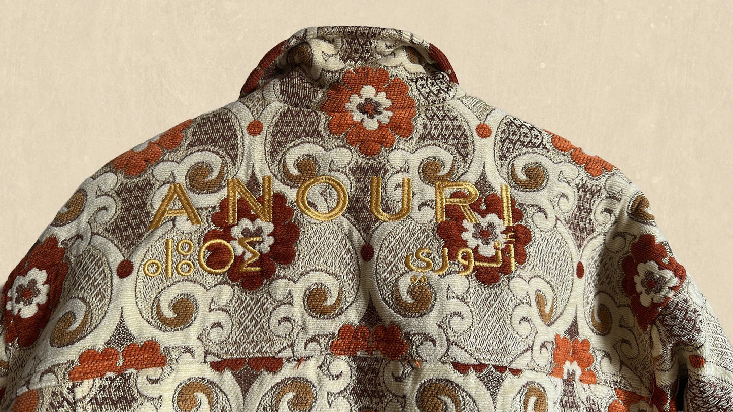 Orange Flowerpower Jacket - Anouri