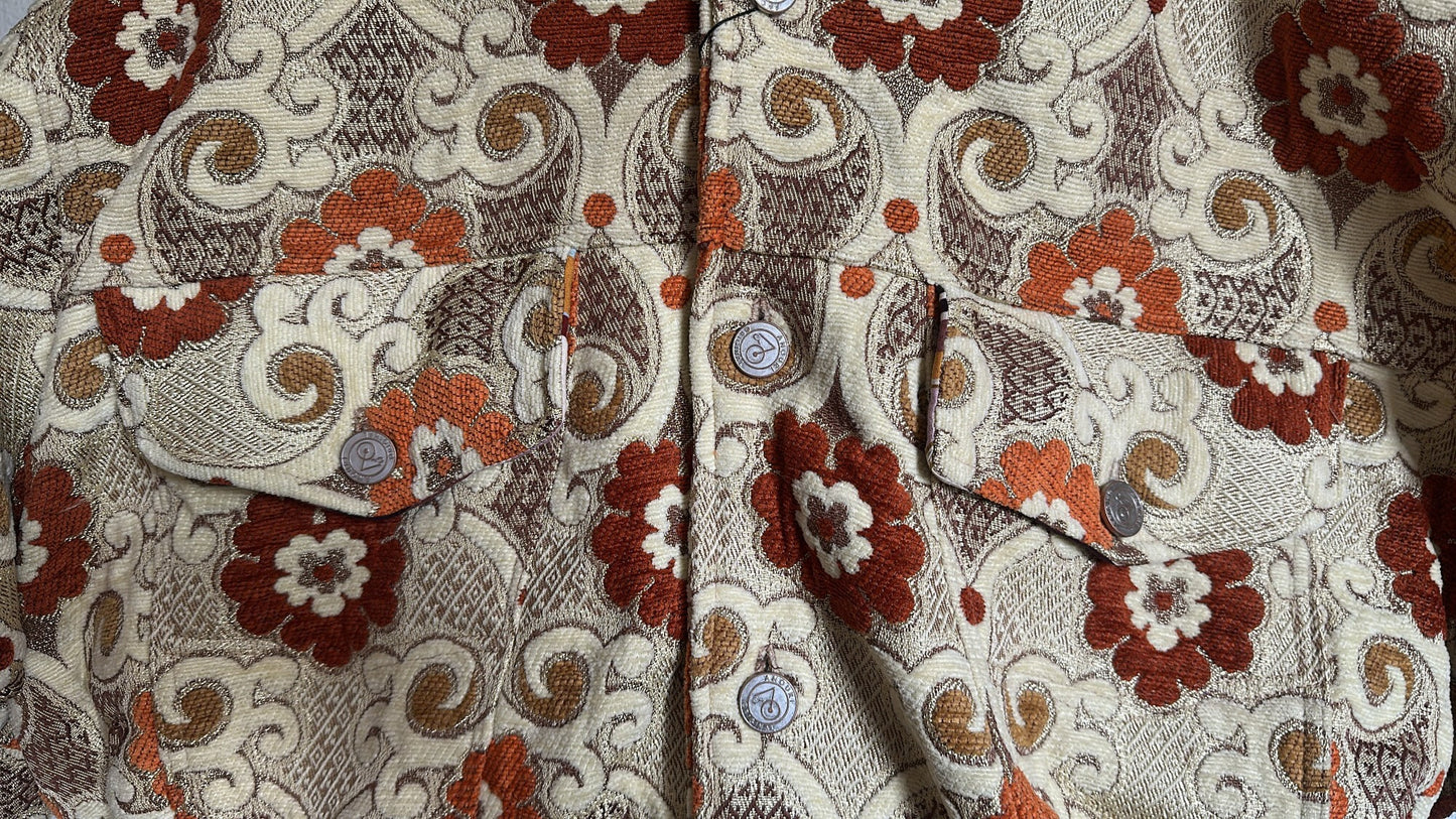 Orange Flowerpower Jacket - Anouri