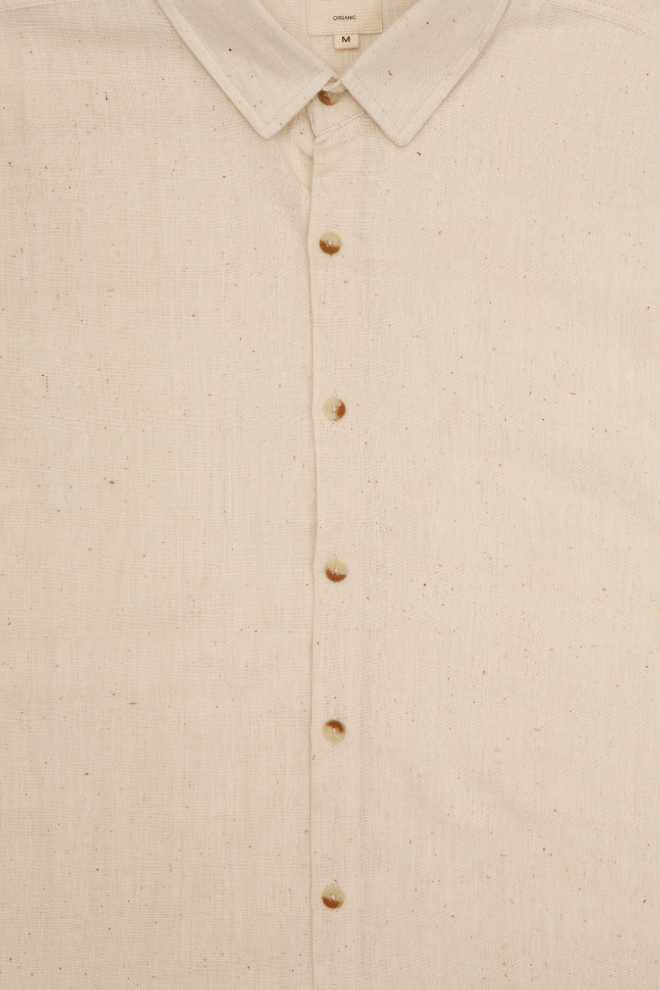 regenerative cotton short sleeve shirt in white