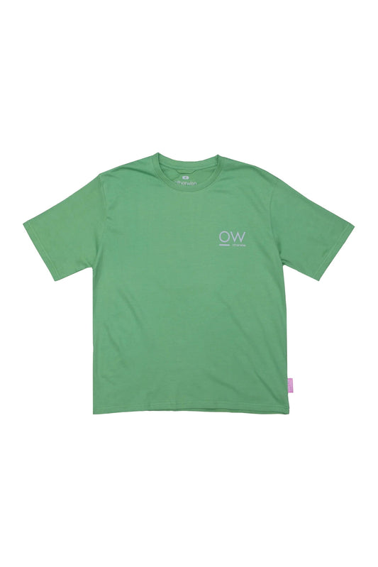 Otherwise Lisb-On Organic Cotton T-Shirt In Light Green – Vorderansicht