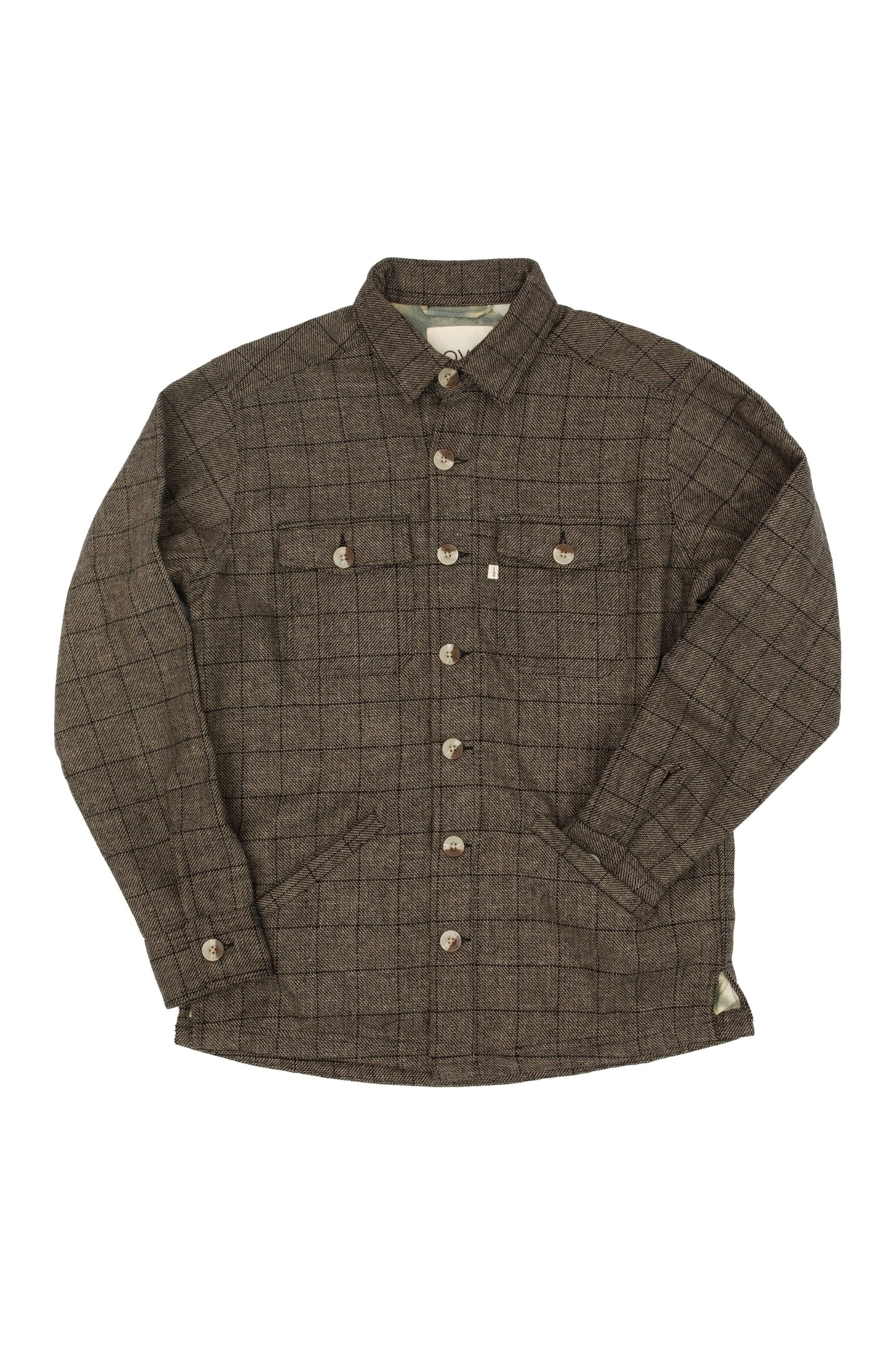 Otherwise Sao Upcycled Wool Jacket In Grey – Vorderansicht geschlossen