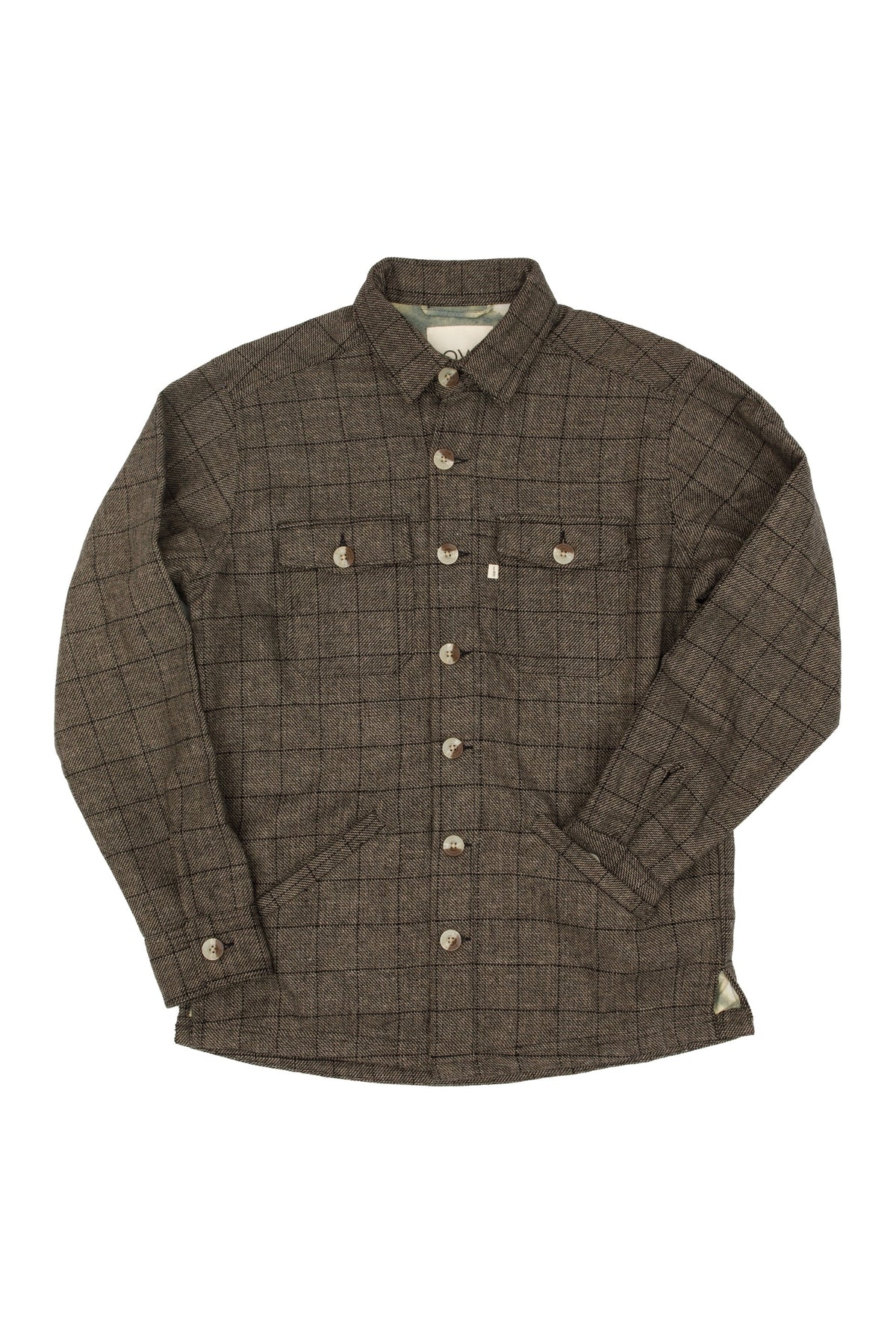 Otherwise Sao Upcycled Wool Jacket In Grey – Vorderansicht geschlossen