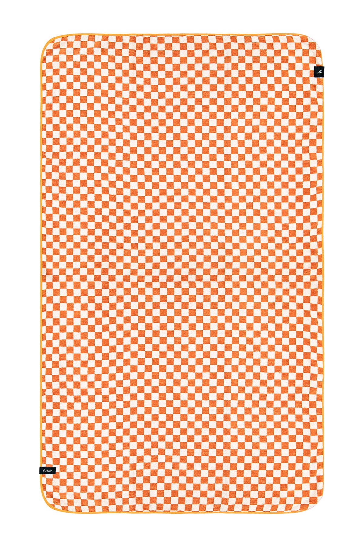 Futah Chess Clay Terry Towel – Gesamtansicht mit Karomuster