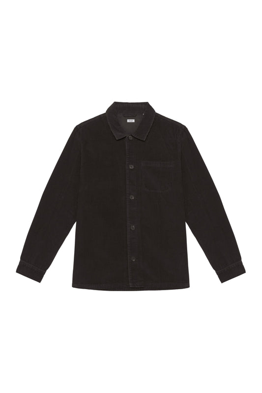 Futah Corduroy Jacket Black – Vorderansicht