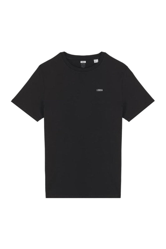 Futah Lisboa T-Shirt Black – Vorderansicht mit Lisboa-Schriftzug