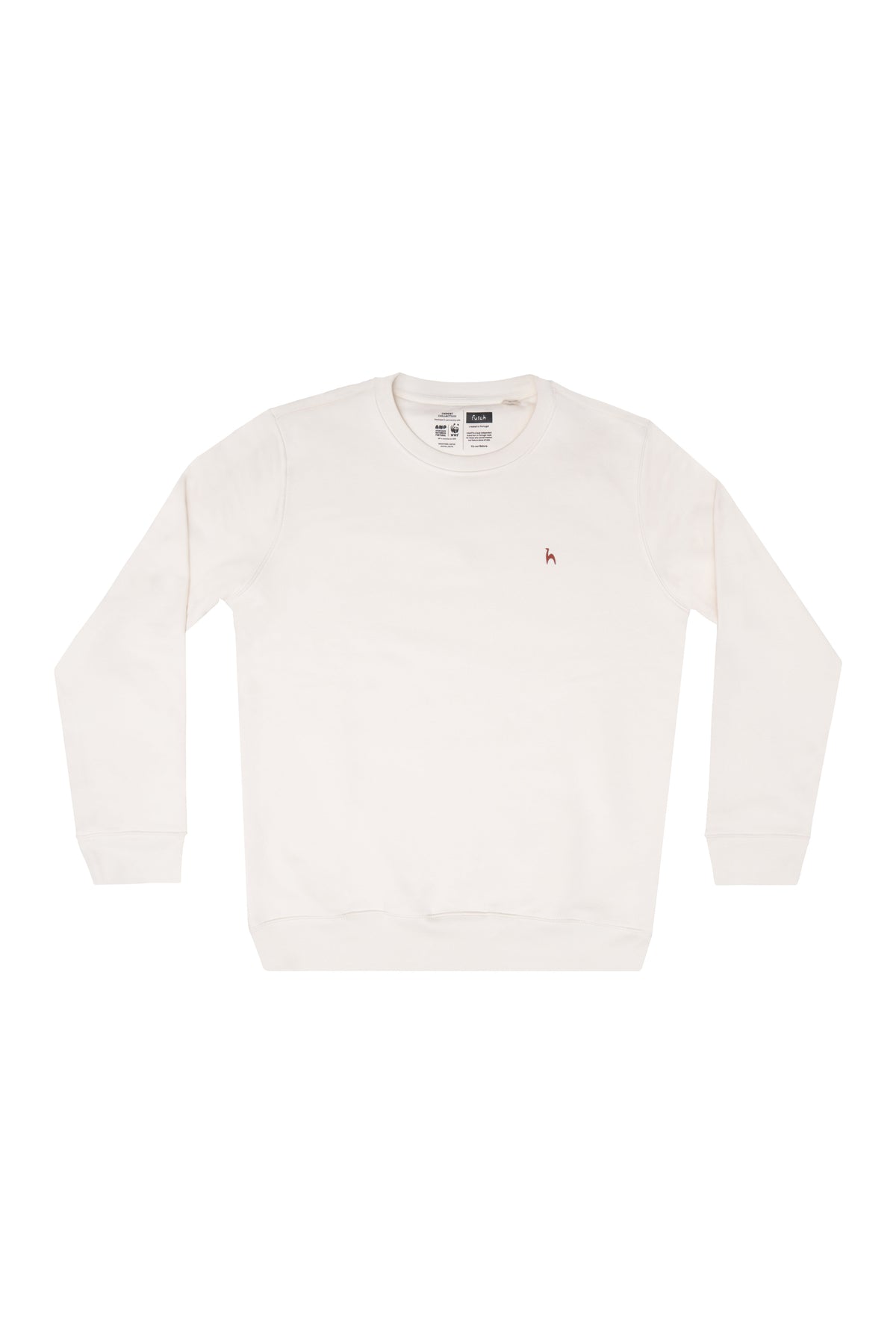 Futah Organic Cotton Sweatshirt - Crystal – Vorderansicht