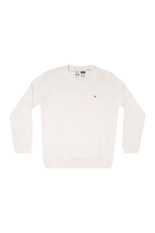 Futah Organic Cotton Sweatshirt - Crystal – Vorderansicht