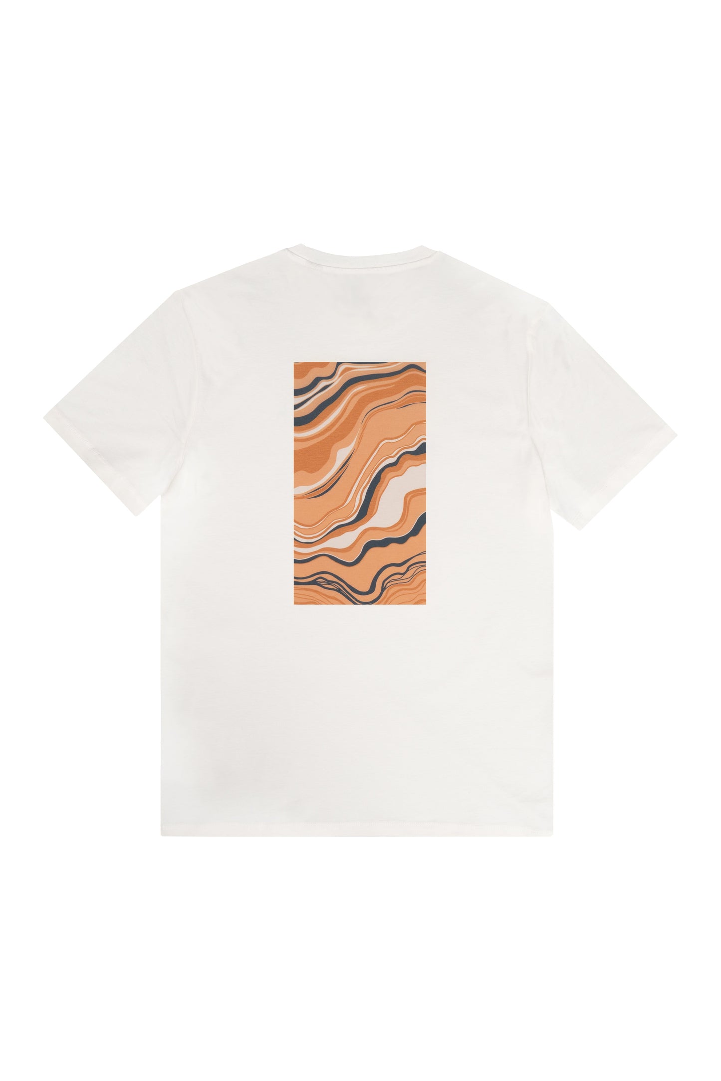 Futah Organic Cotton T-shirt - Sandstorm – Rückansicht mit Print