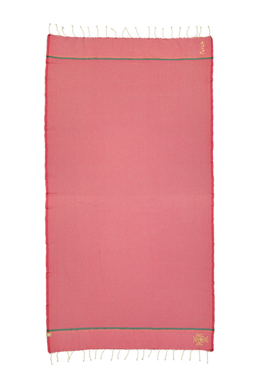 Futah Federação Portuguesa de Futebol Beach Towel FPF – Gesamtansicht in Rot