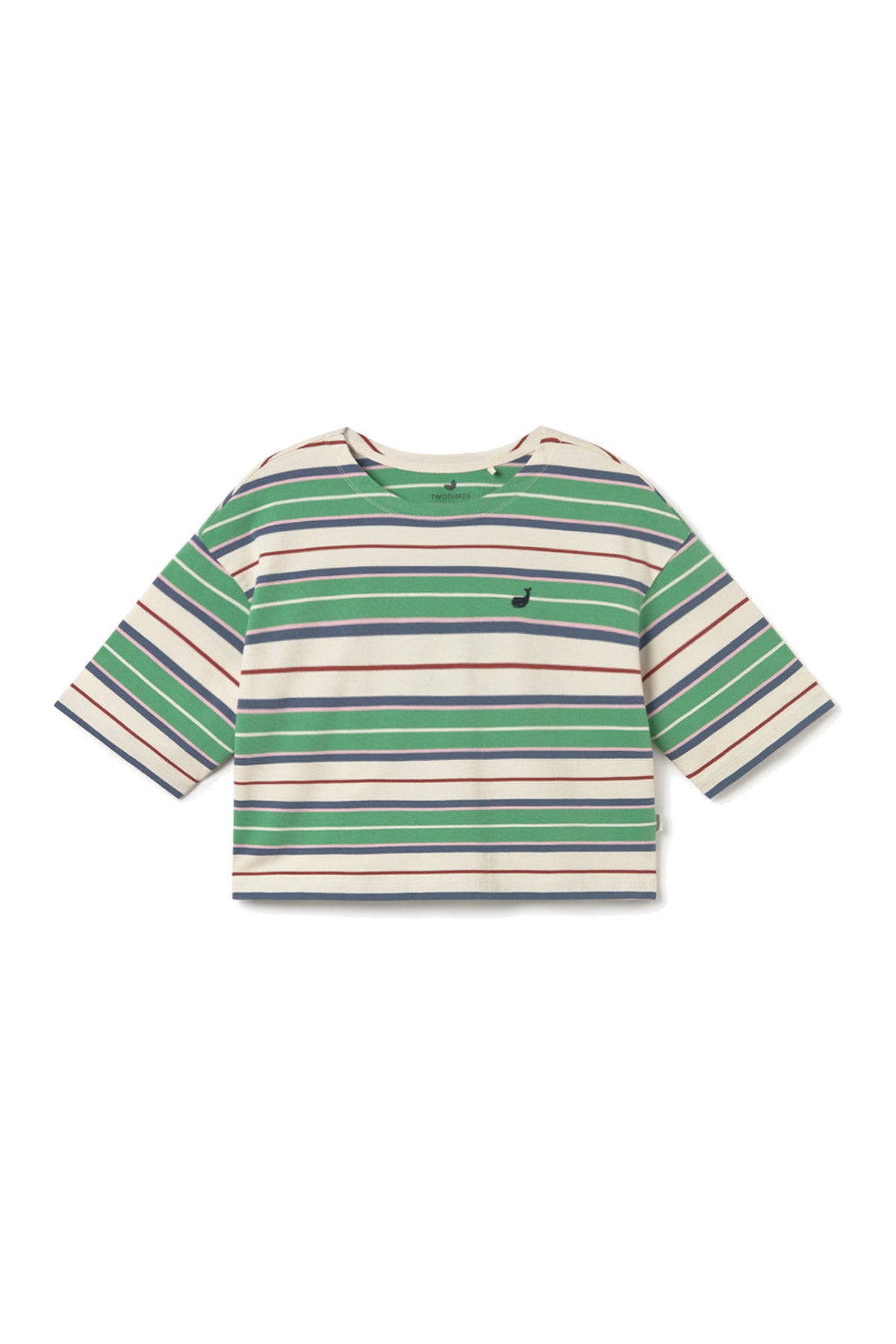 TWOTHIRDS Fingal - Green rugby stripes – Vorderansicht