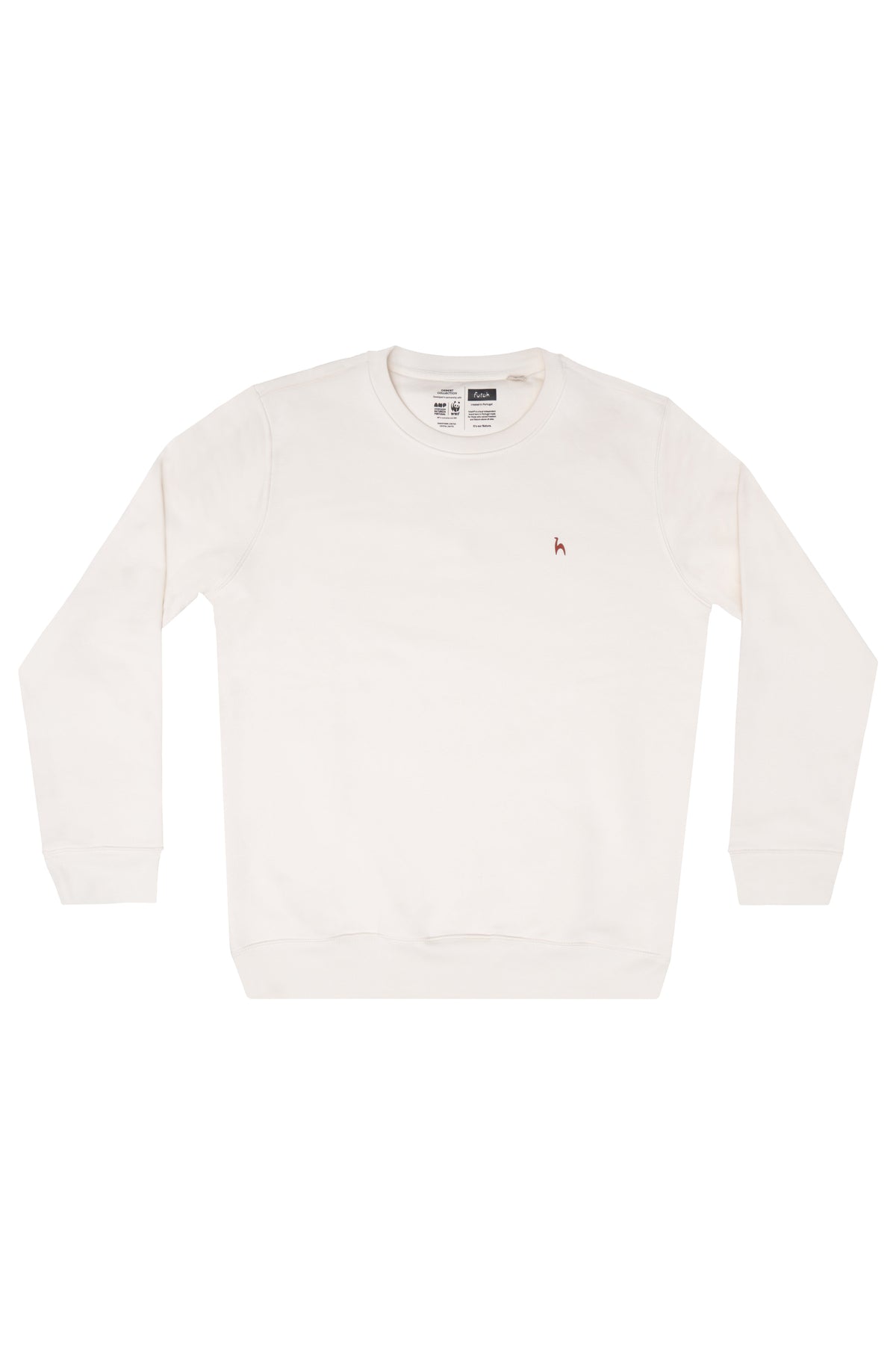Futah Organic Cotton Sweatshirt - Crystal – Vorderansicht