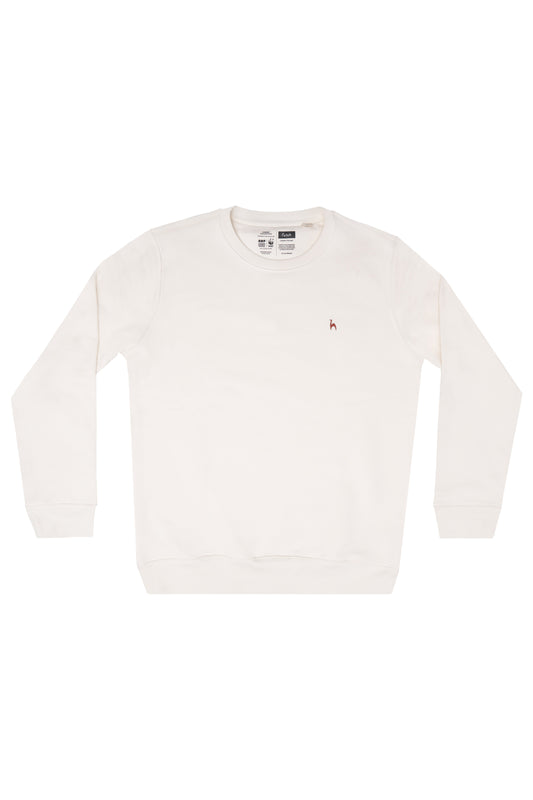 Futah Organic Cotton Sweatshirt - Crystal – Vorderansicht
