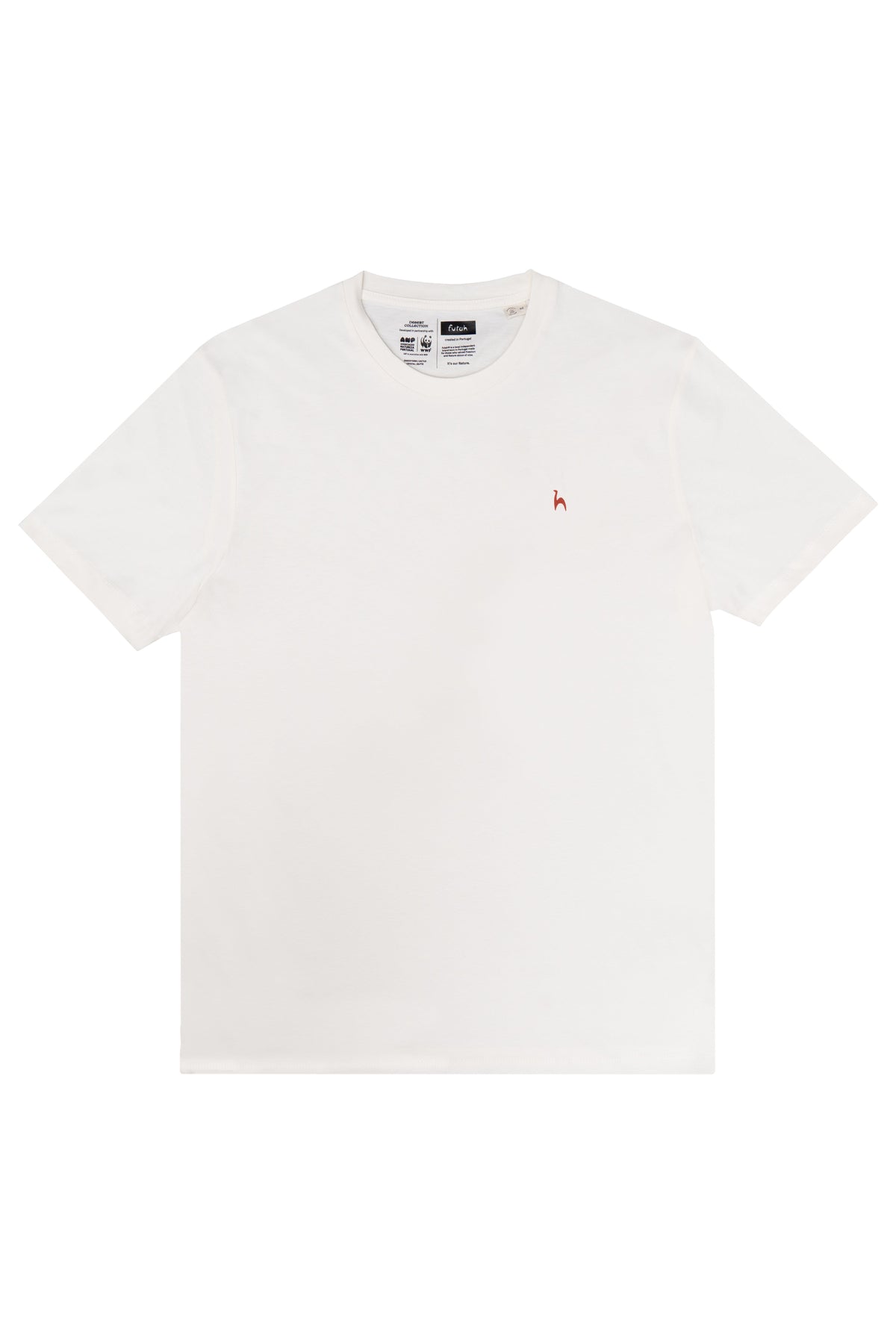 Futah Organic Cotton T-shirt - Crystal – Vorderansicht