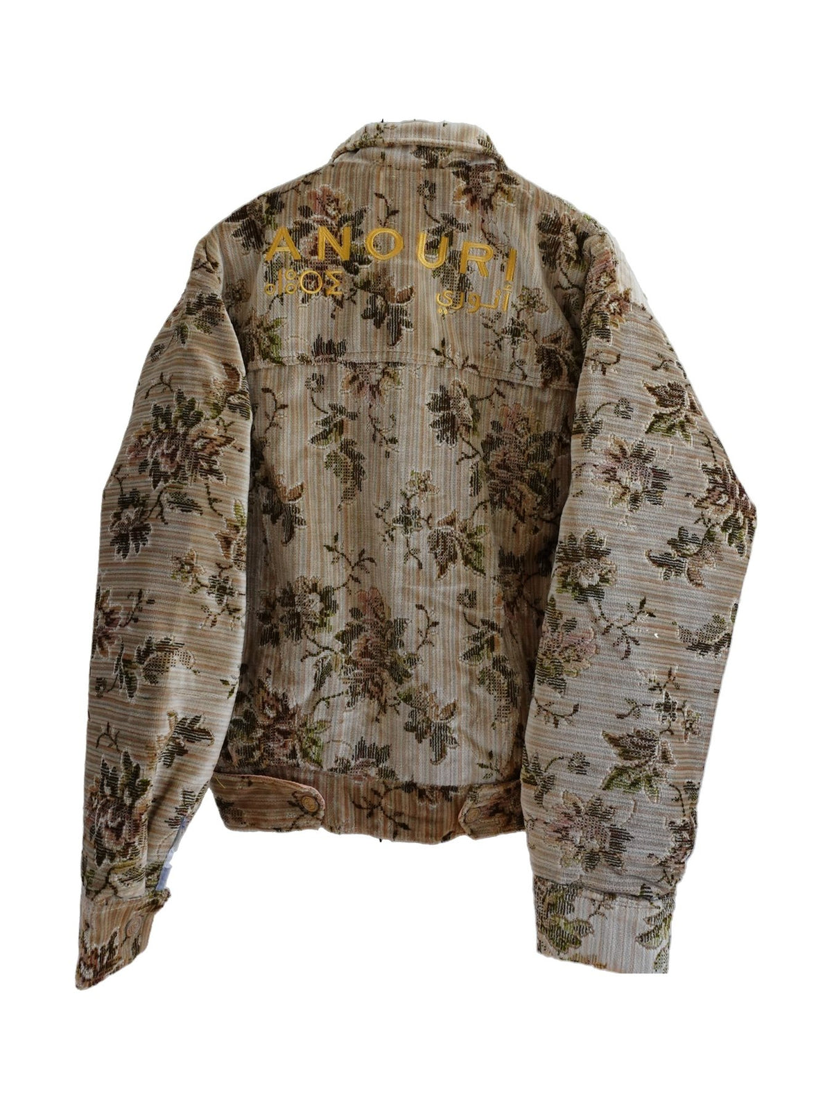 Beige Floral Jacket - Anouri