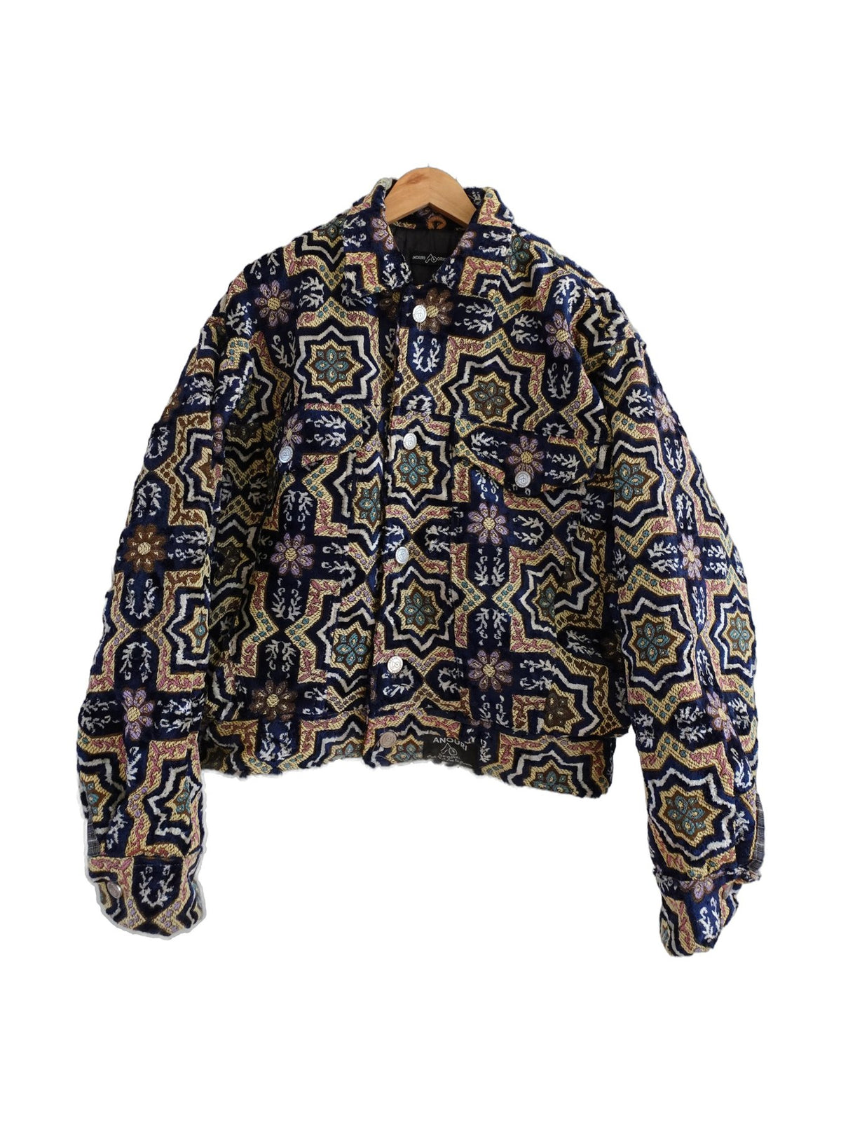 Navy Ornament Jacket - Anouri