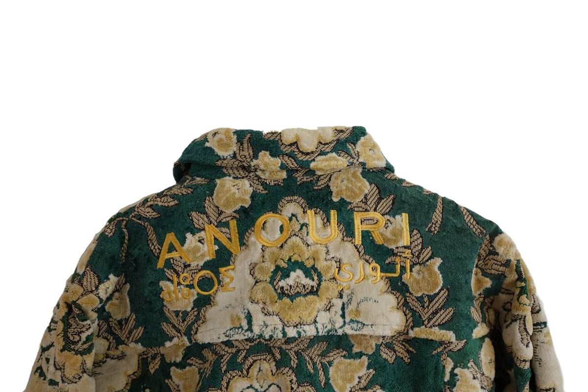 Teal Damask Jacket - Anouri