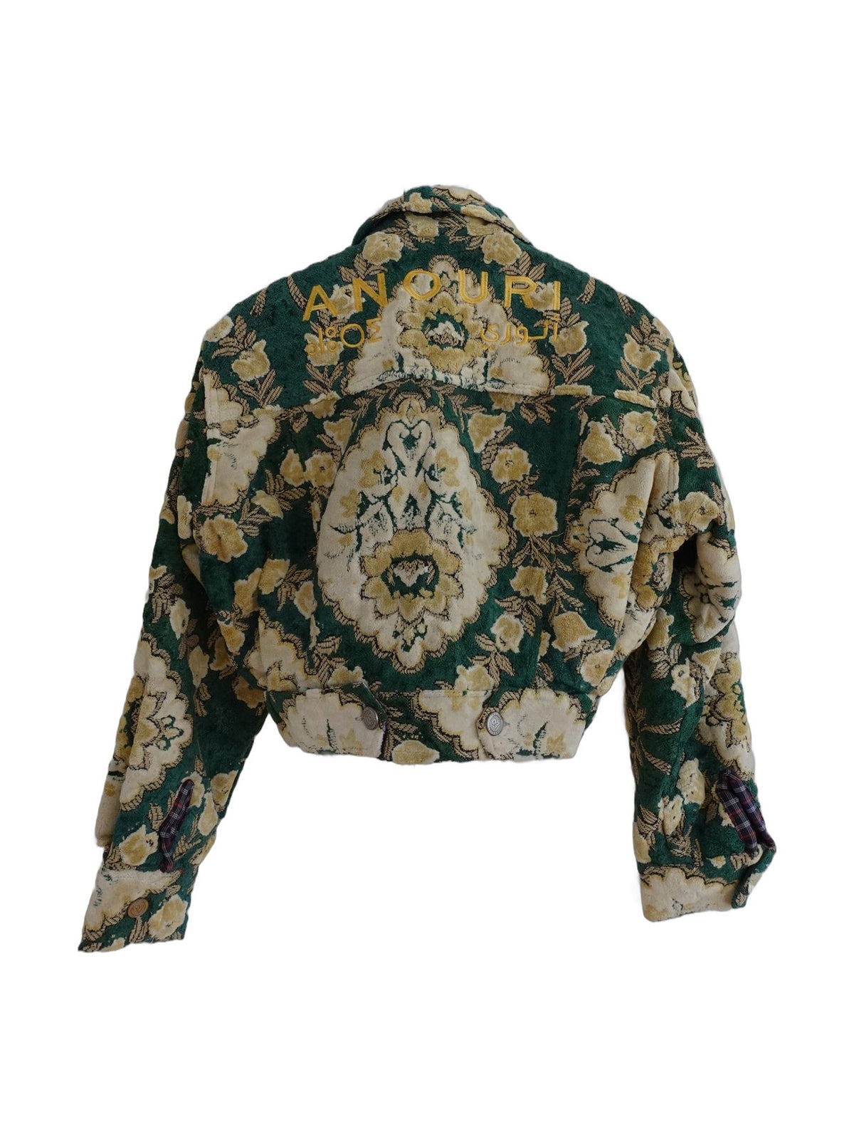 Teal Damask Jacket - Anouri
