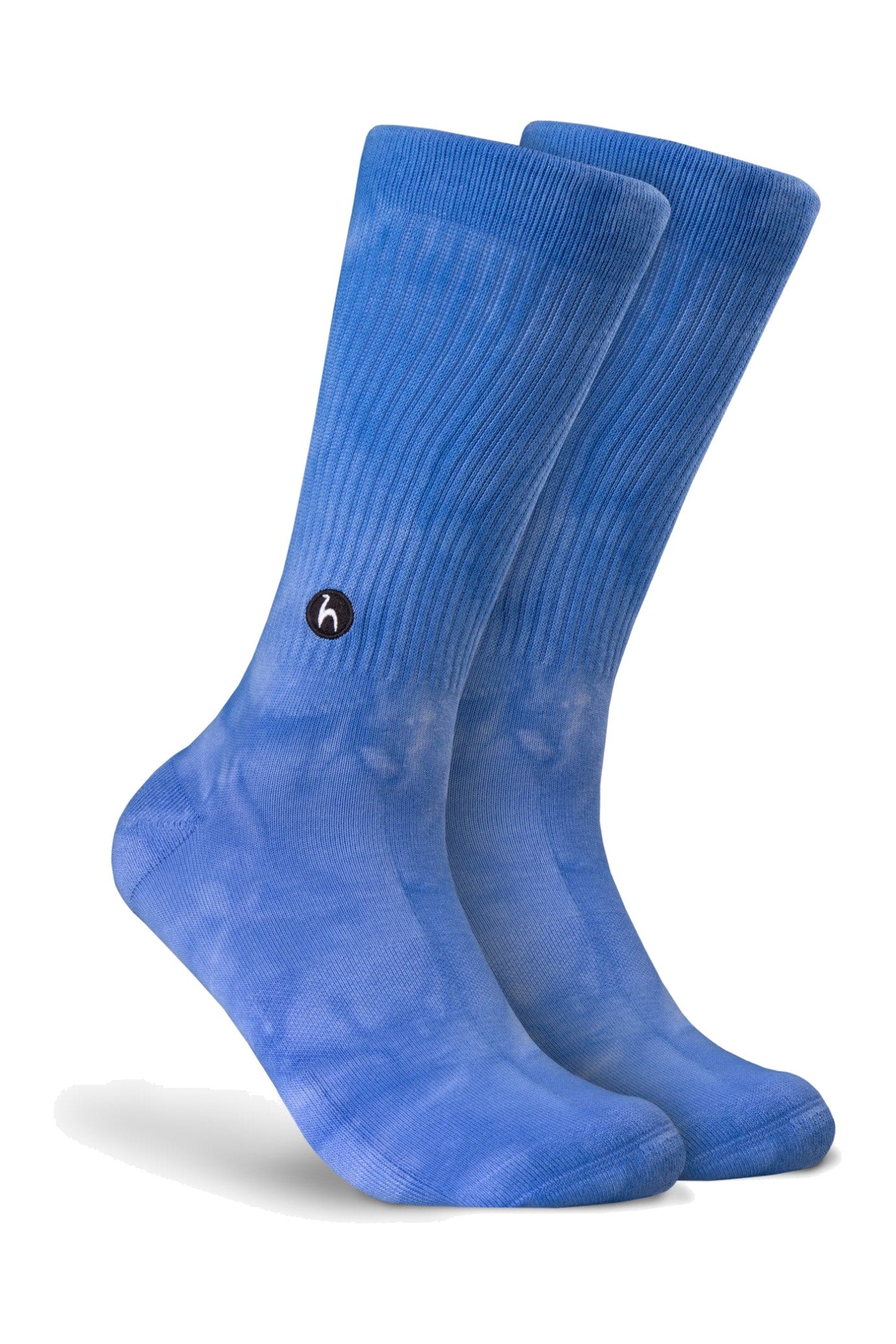 Futah Tie-Dye-Socken Ozean Blau – Seitenansicht des Paars