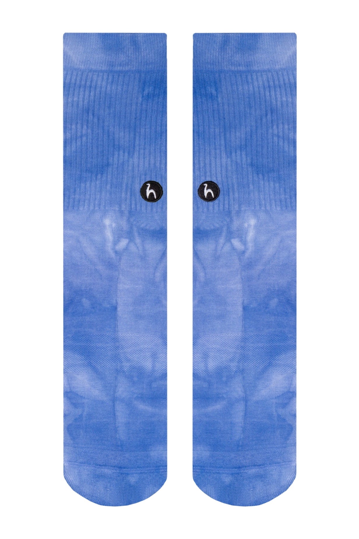 Futah Tie-Dye-Socken Ozean Blau – Vorderansicht flach