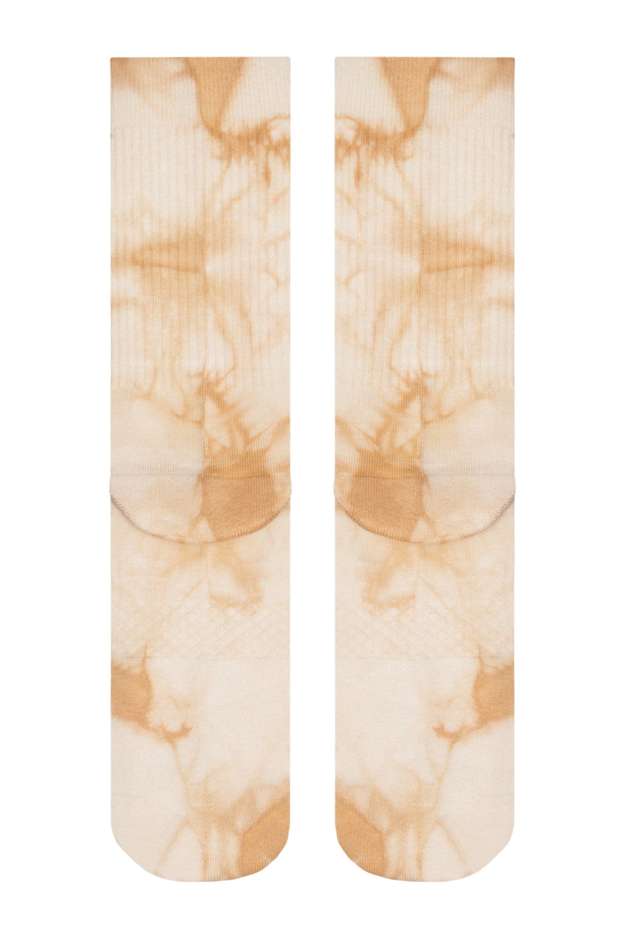 Futah Tie-Dye-Socken Sand – Rückansicht flach