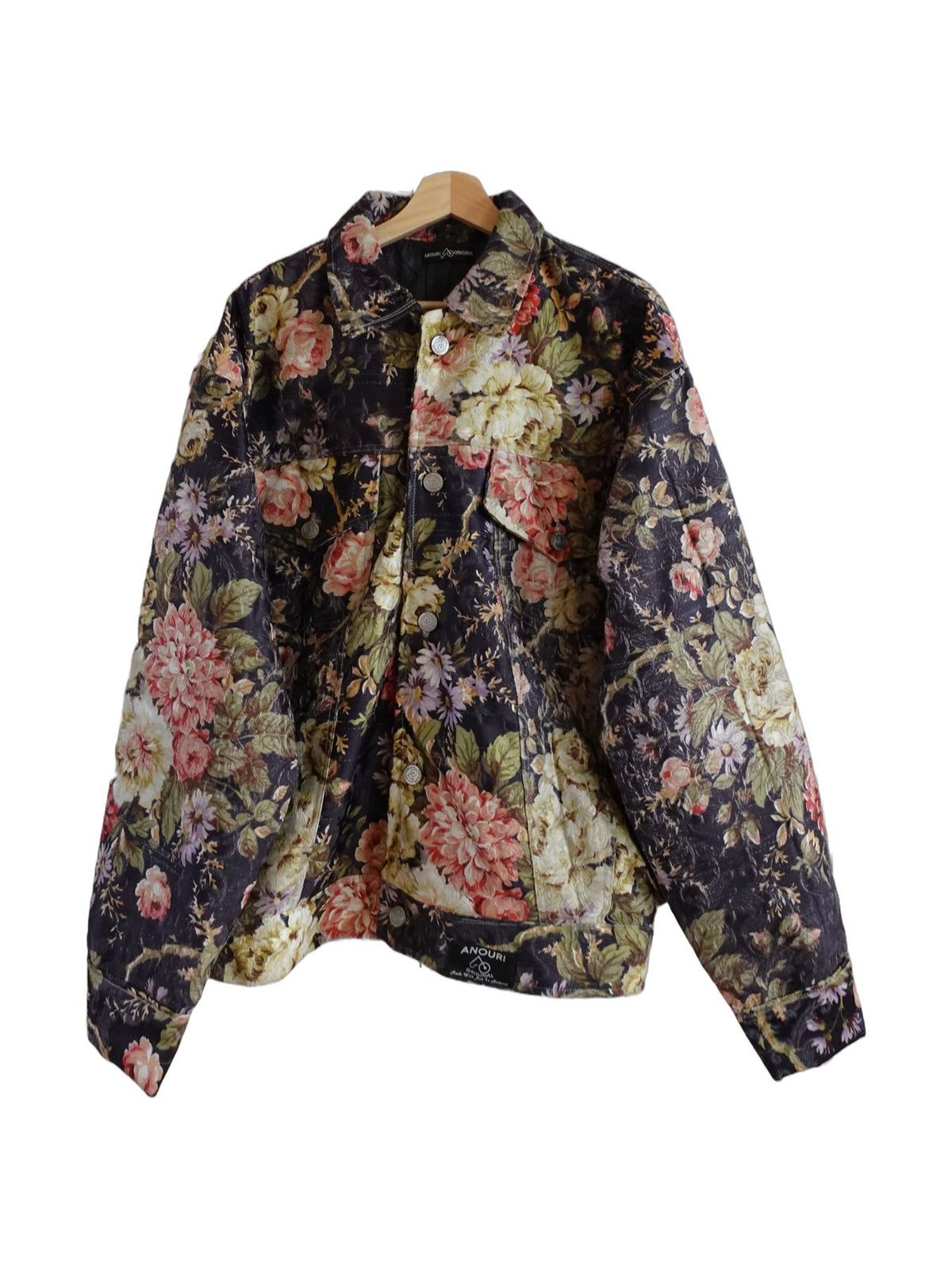 Black Floral Jacket - Anouri