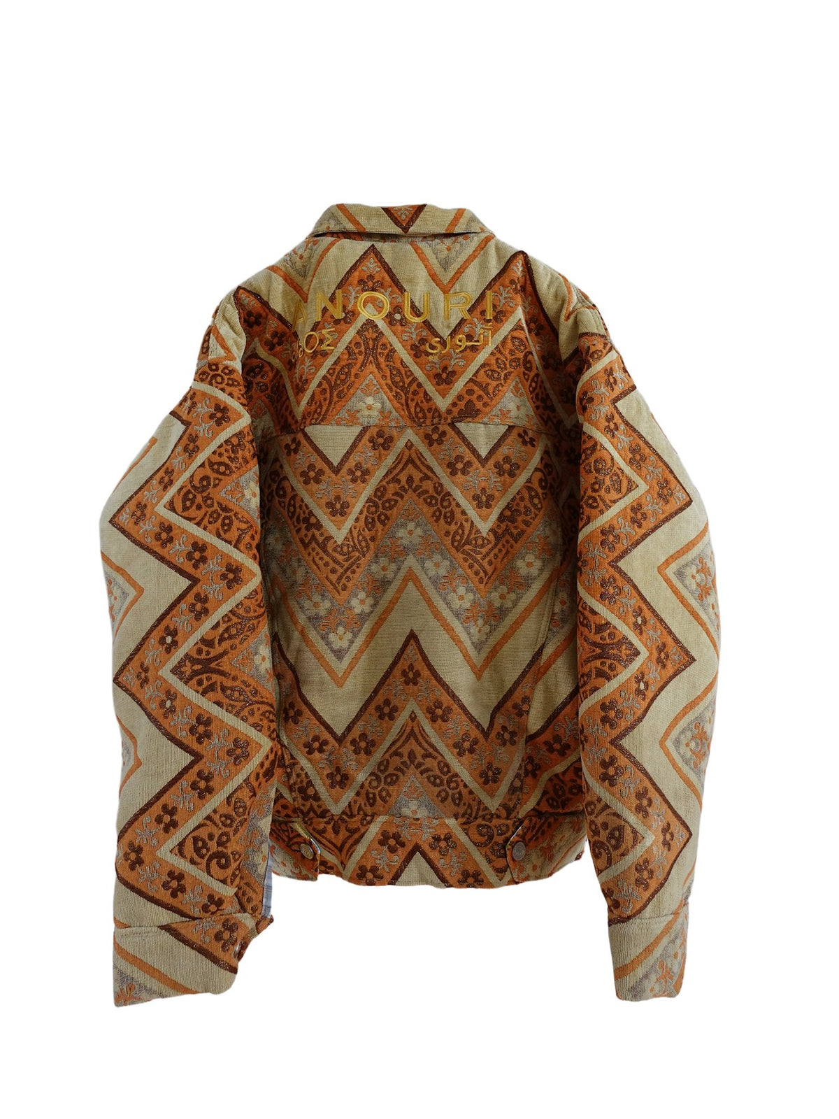 Orange Zigzag Jacket - Anouri