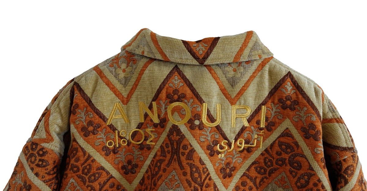 Orange Zigzag Jacket - Anouri